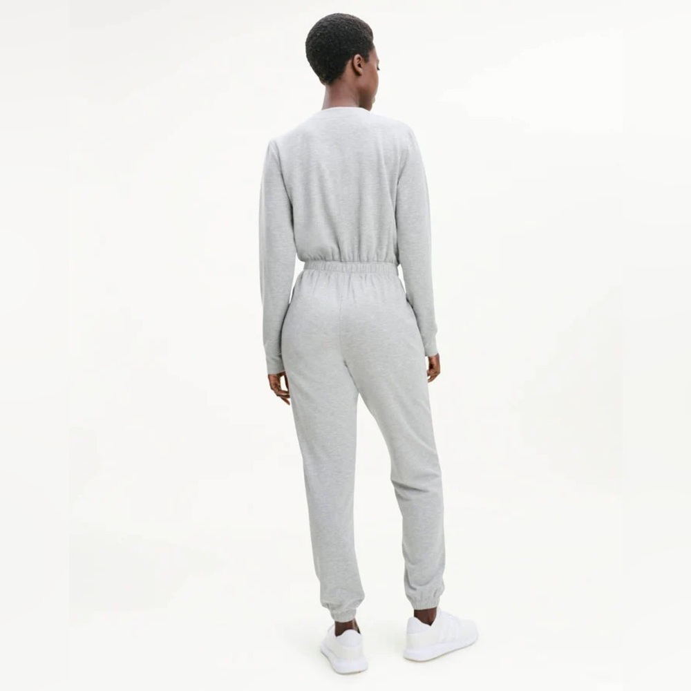 NWT Splendid x Cella Jane Supersoft Surplice Jumpsuit Gray Size Small - Picture 3 of 16